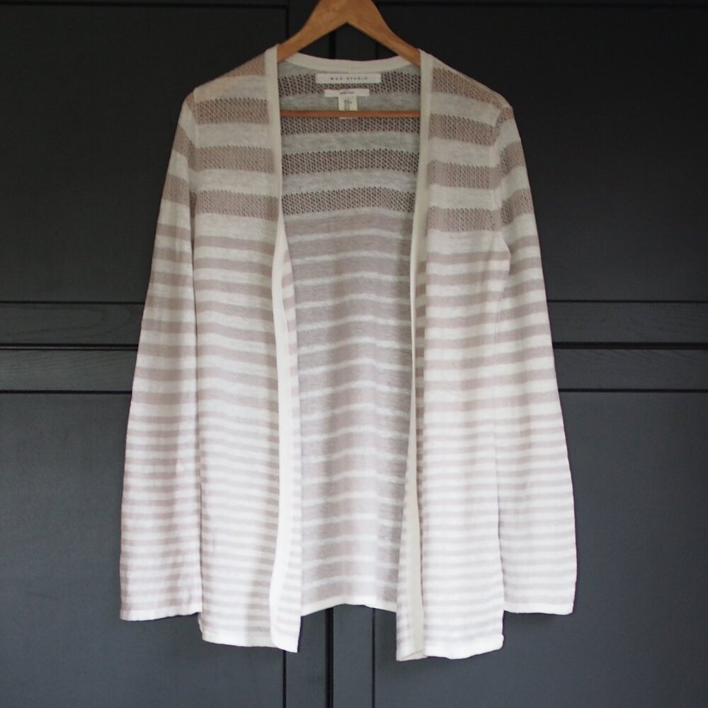Max Studio | Linen Open Cardigan
